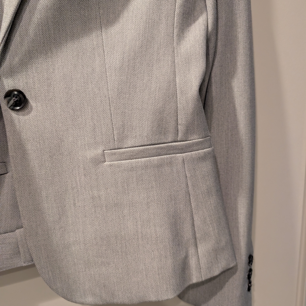 Banana Republic Textured Light Gray Suit - Blazer & Pants - Picture 4 of 8